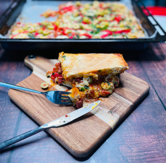 Pizza maison, pâte moelleuse